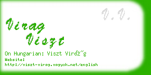 virag viszt business card